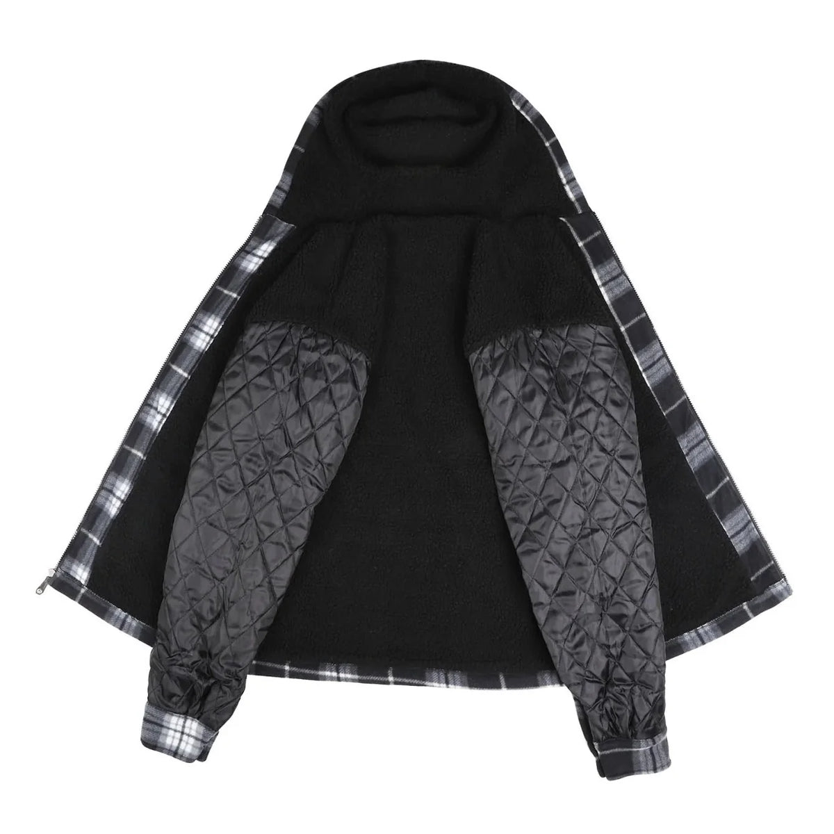 EmberLoom – Men’s Crimson Plaid Cold-Weather Jacket