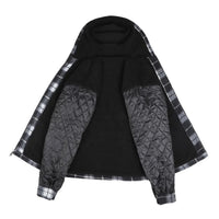EmberLoom – Men’s Crimson Plaid Cold-Weather Jacket