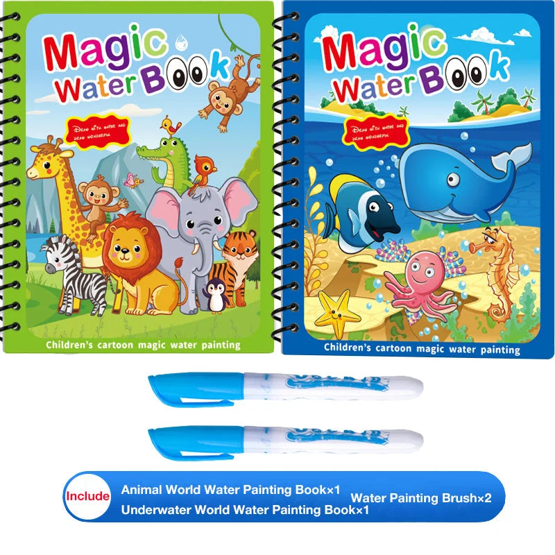 AquaCreate – Reusable Magic Water Painting Book