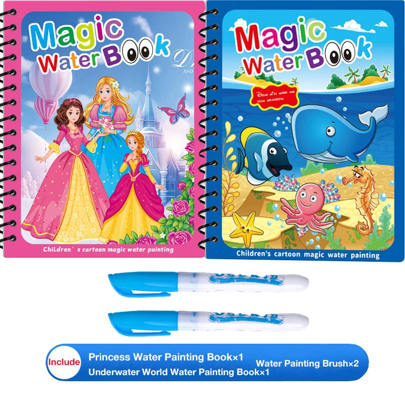 AquaCreate – Reusable Magic Water Painting Book