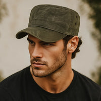 RuggedVelle – Frontier Cadet Waxed Canvas Cap