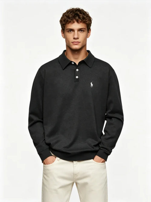 UrbanLuxe – Premium Long Sleeve Polo