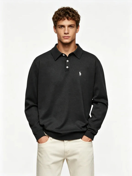 UrbanLuxe – Premium Long Sleeve Polo