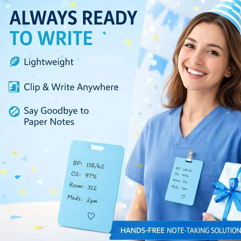 NoteVanta – Erasable Dual-Side Badge Note