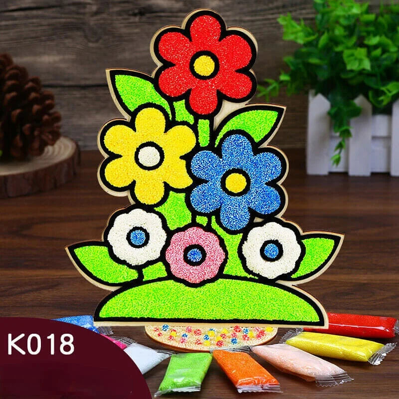 SnowCraft – Creative Snowflake Clay Painting Puzzle Set