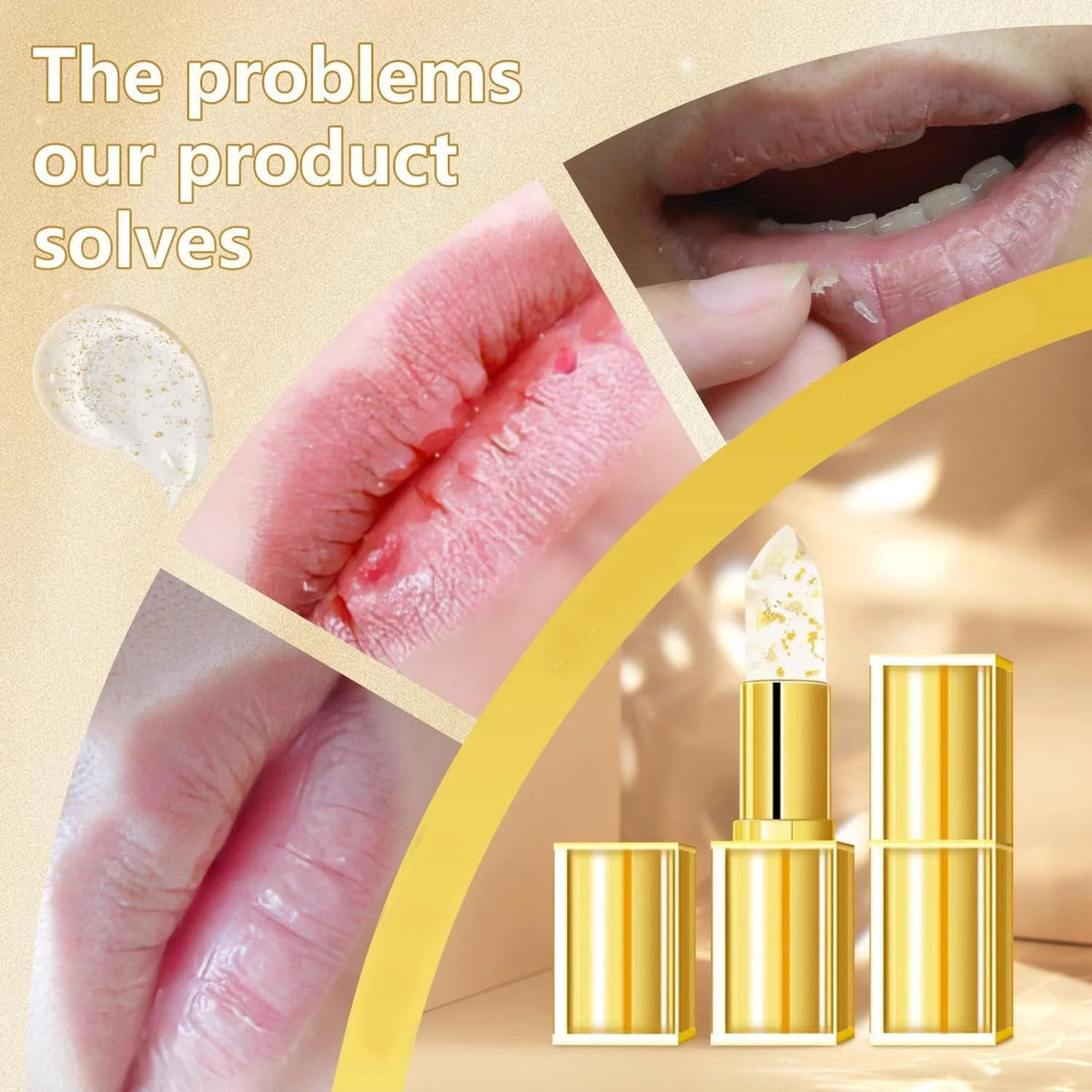 LuxeBloom – Color-Changing Glossy Lipstick