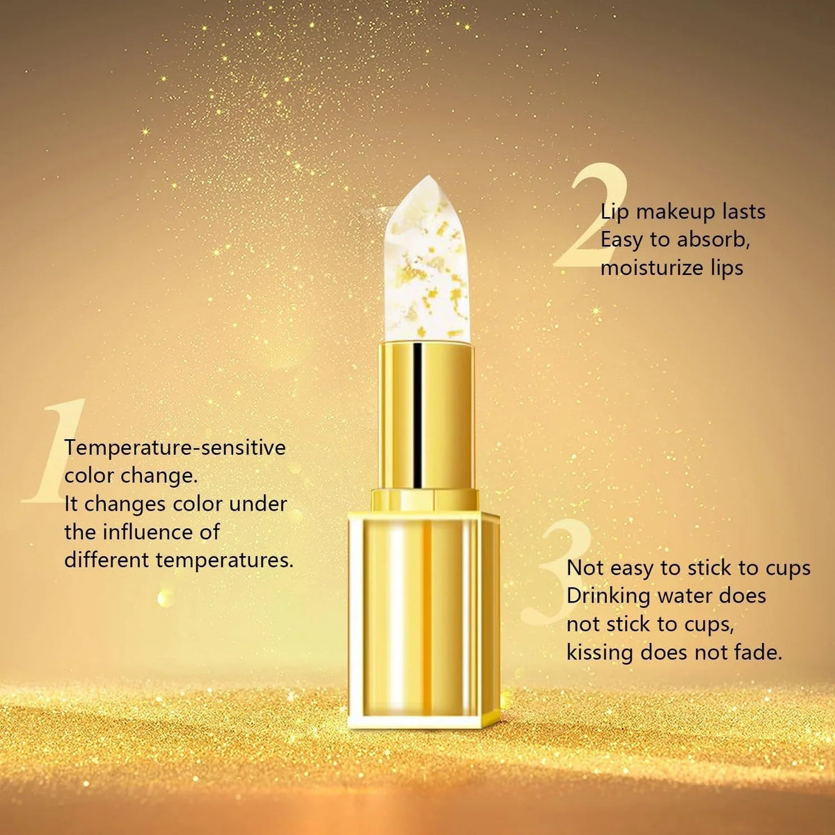 LuxeBloom – Color-Changing Glossy Lipstick