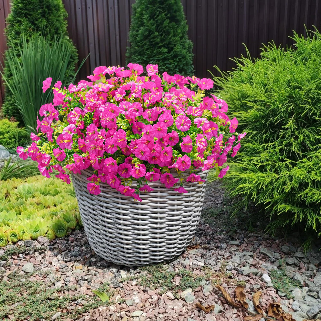 BloomGlow – UV-Resistant Artificial Petunia Bouquet