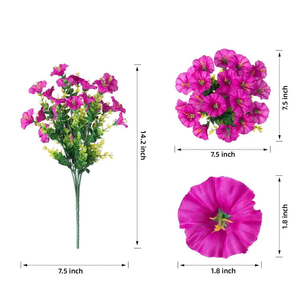 BloomGlow – UV-Resistant Artificial Petunia Bouquet