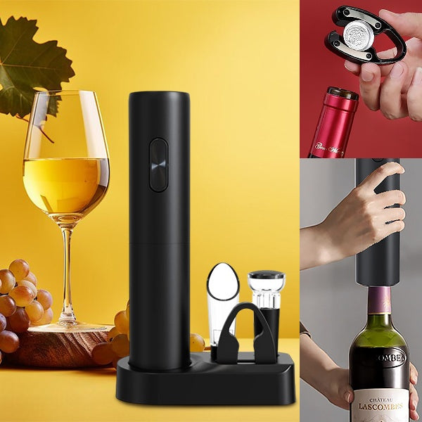 CorkEase – Luxury Electric Wine Accessory Set