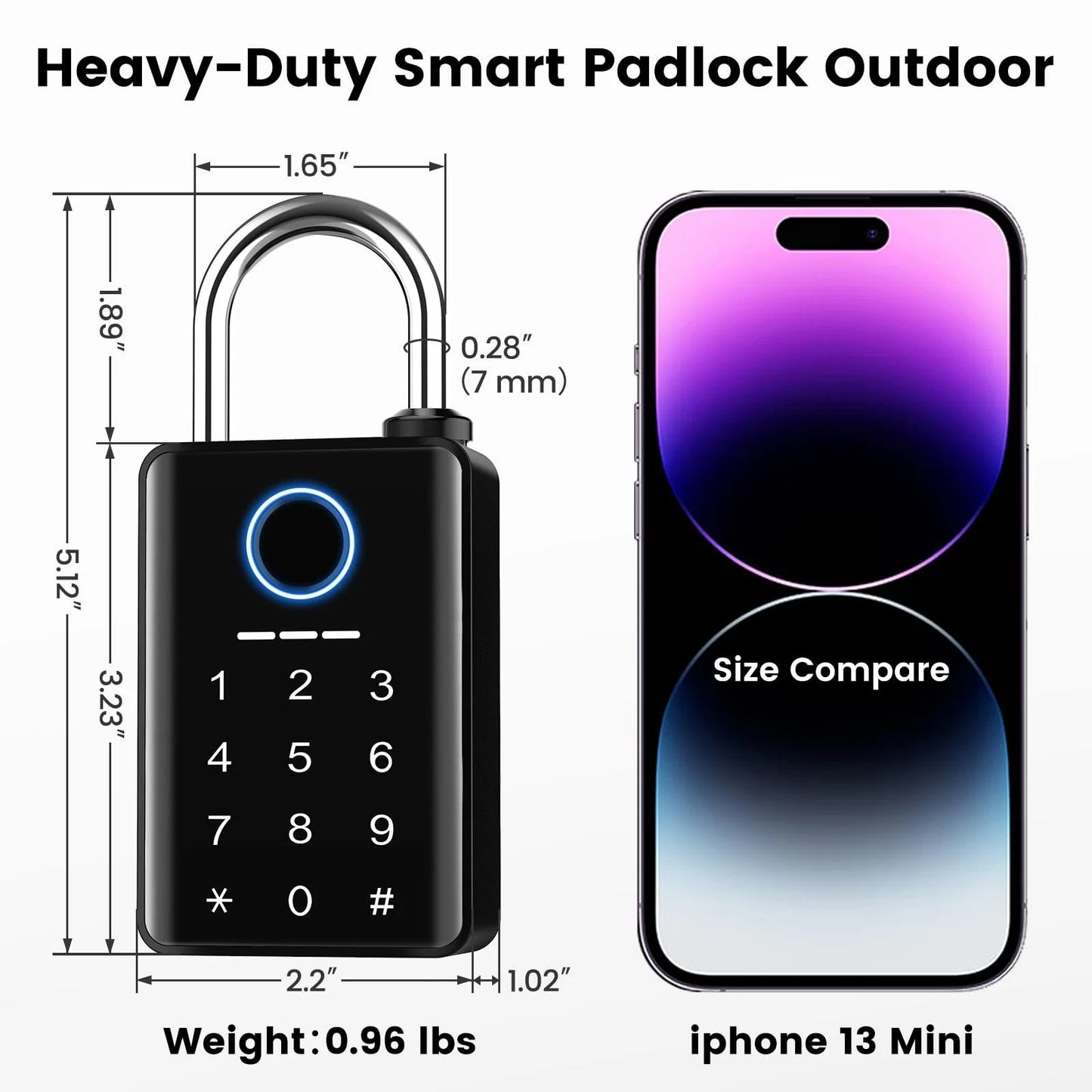 GateShield – Premium Fingerprint Security Gate Lock