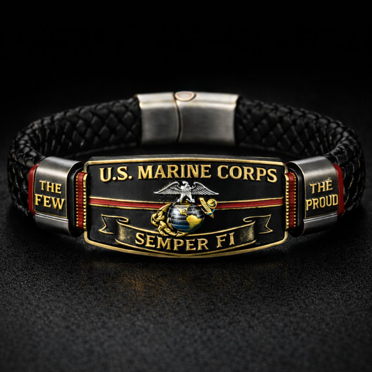 🏆Last Day Promo: 49% OFF - U.S. Marine Corps “Semper Fi” Bracelet —✈️ BUY 2 FREE SHIPPING