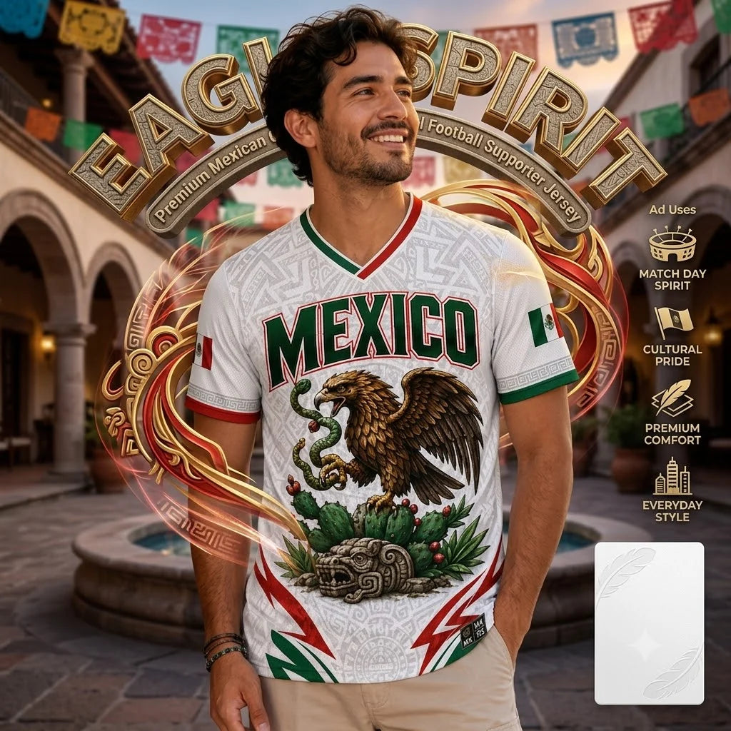 EagleSpirit – Premium Mexican Cultural Football Supporter Jersey