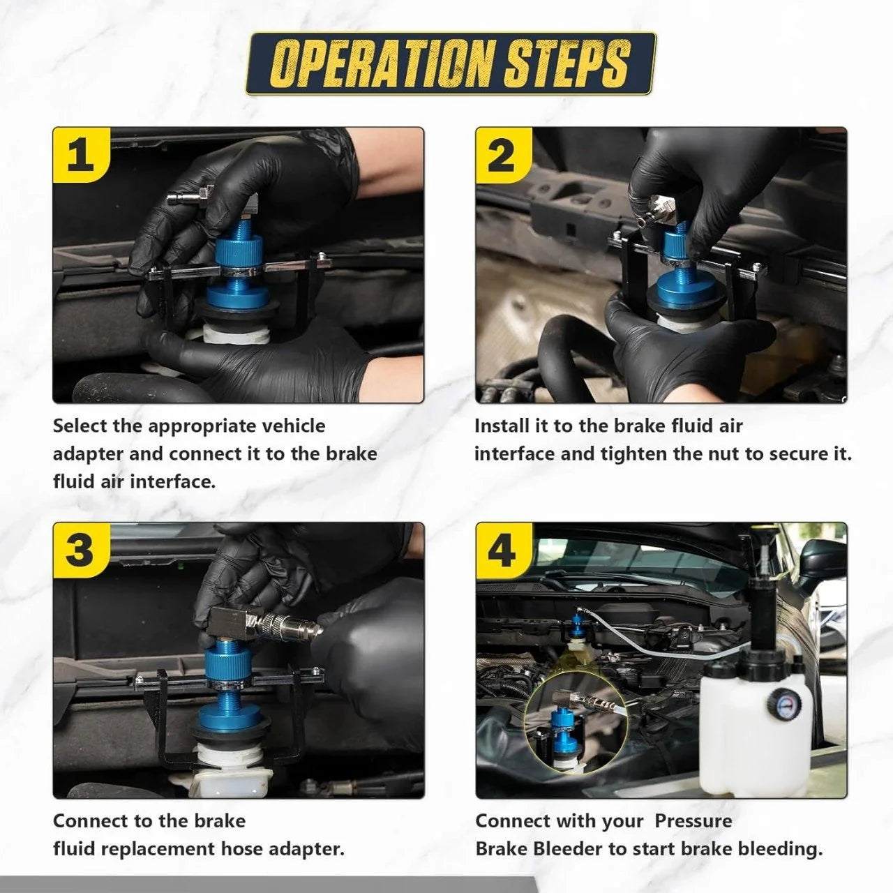 BrakePro – Universal Brake Bleeding Adapter Set