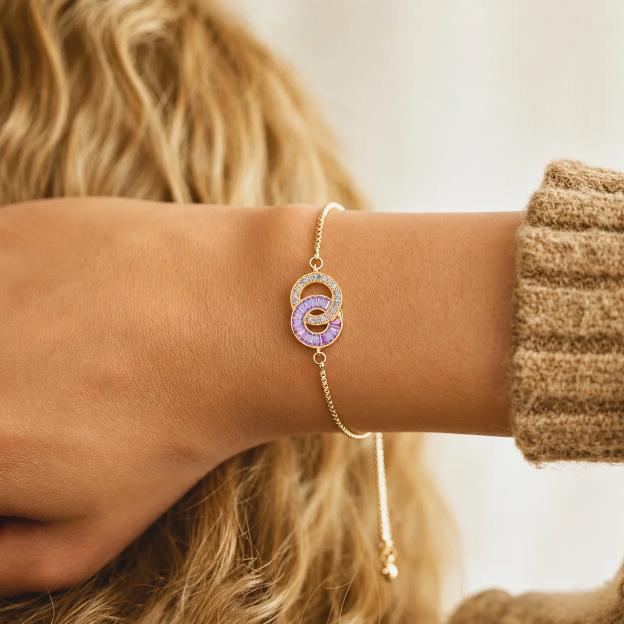 ForeverBond – Custom Two Stone Family Memory Bracelet