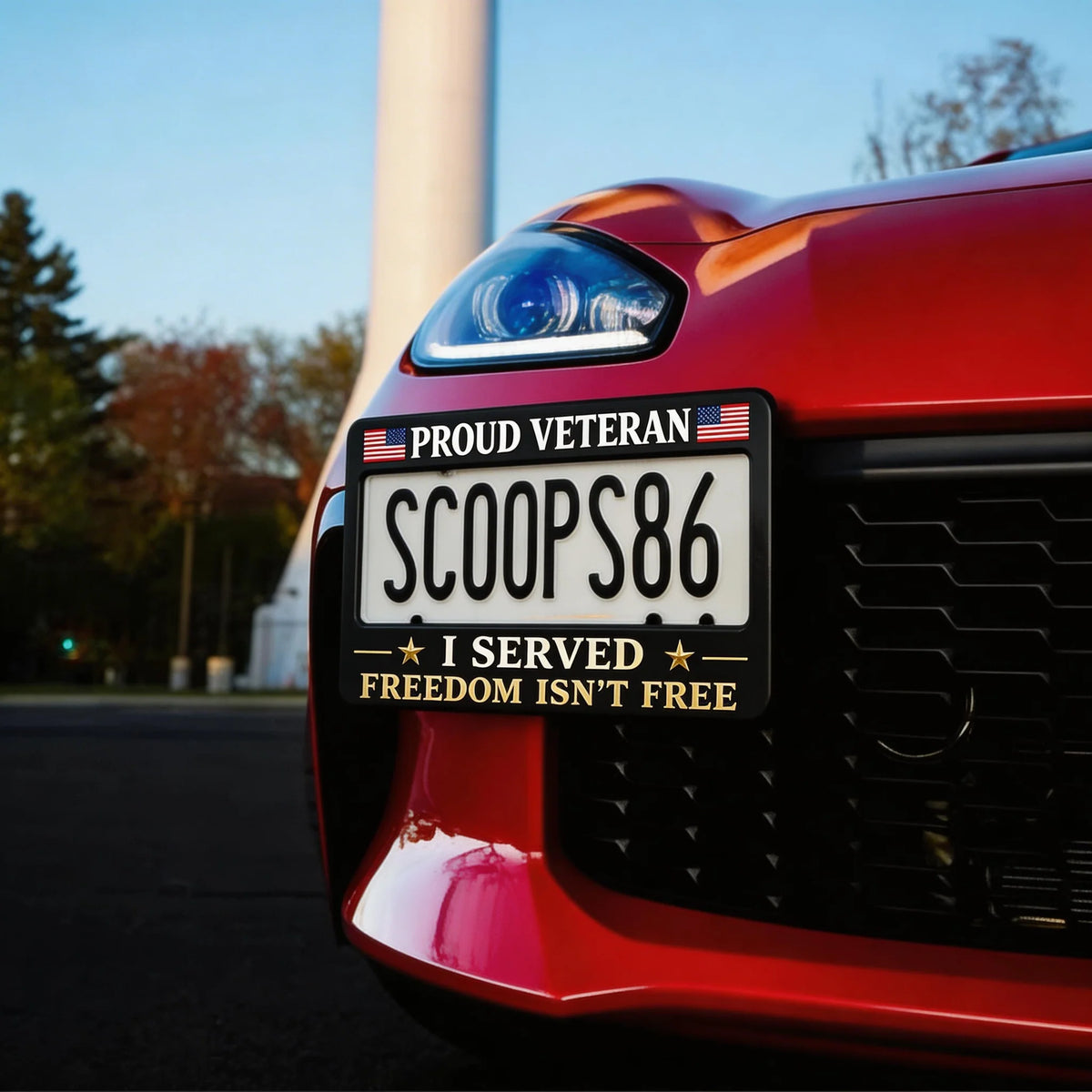 ValorFrame – Veteran Tribute Metal License Plate Frame
