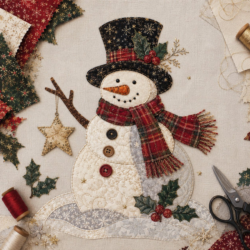 CozyStitch – Christmas Patchwork DIY Decor Kit