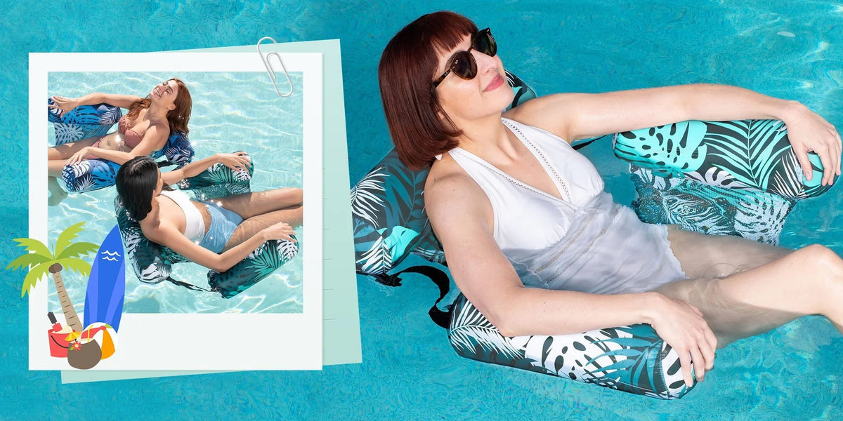FloatLounge – Inflatable Triple-Tube Pool Seat