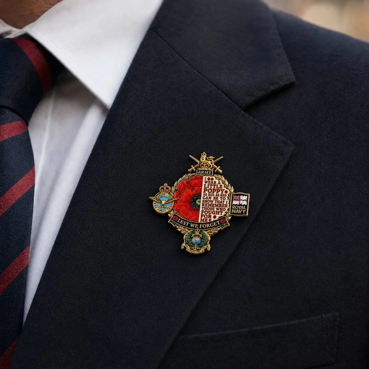 RemembranceCrest – British Armed Forces Tribute Badge