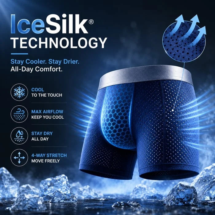 CoolGuard – Premium Ice Silk Leakproof Boxers