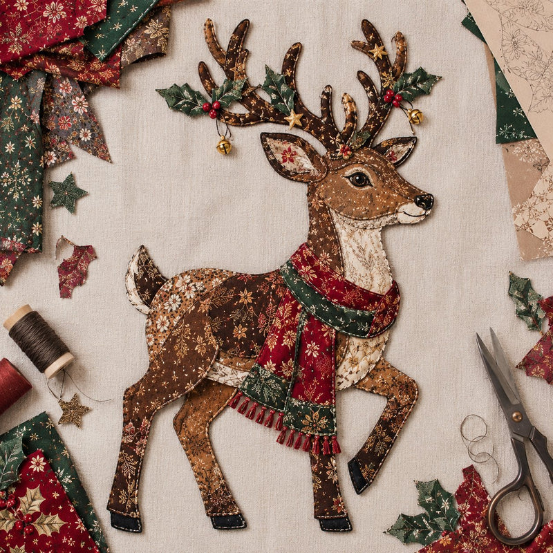 CozyStitch – Christmas Patchwork DIY Decor Kit