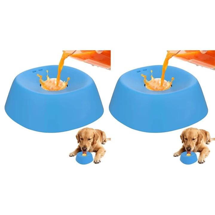 Slow-Feed Liquid Dog Bowls