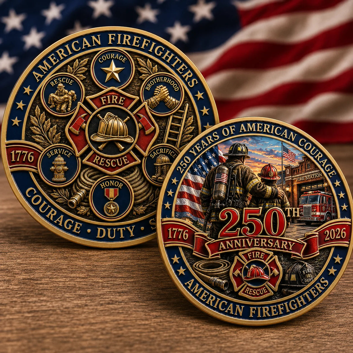 ValorGuard – Firefighter 250th Anniversary Collectible Coin