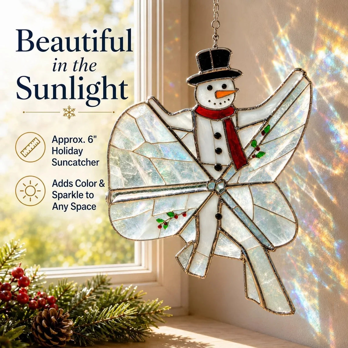 TwinkleCraft – Christmas Iridescent Suncatcher Kit