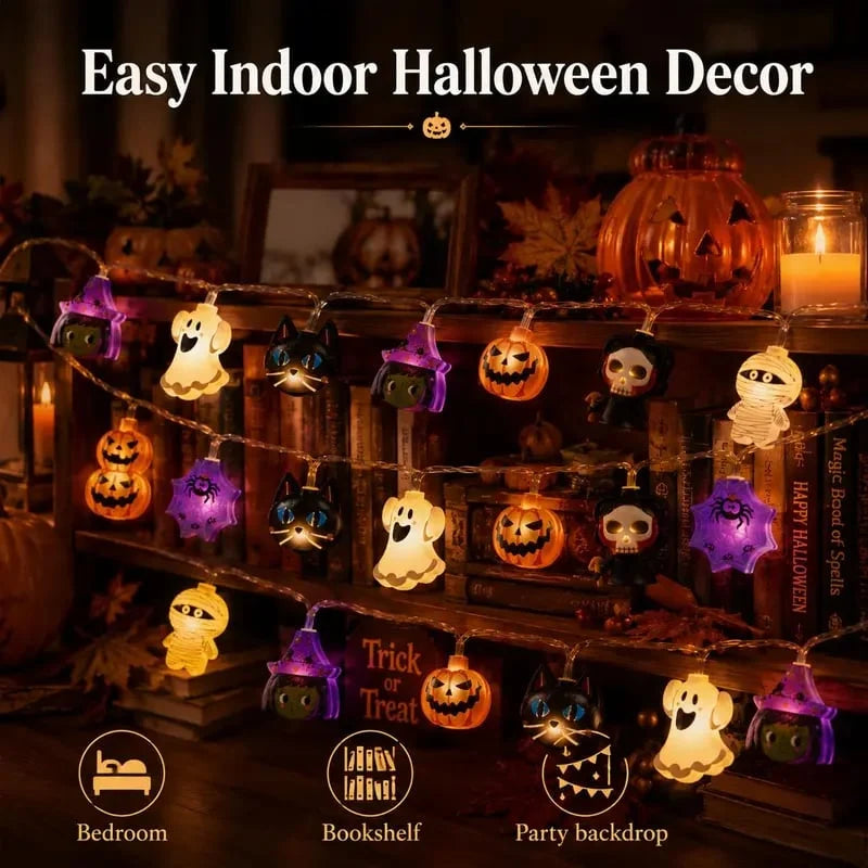 GlowPump – Pumpkin LED String Lights