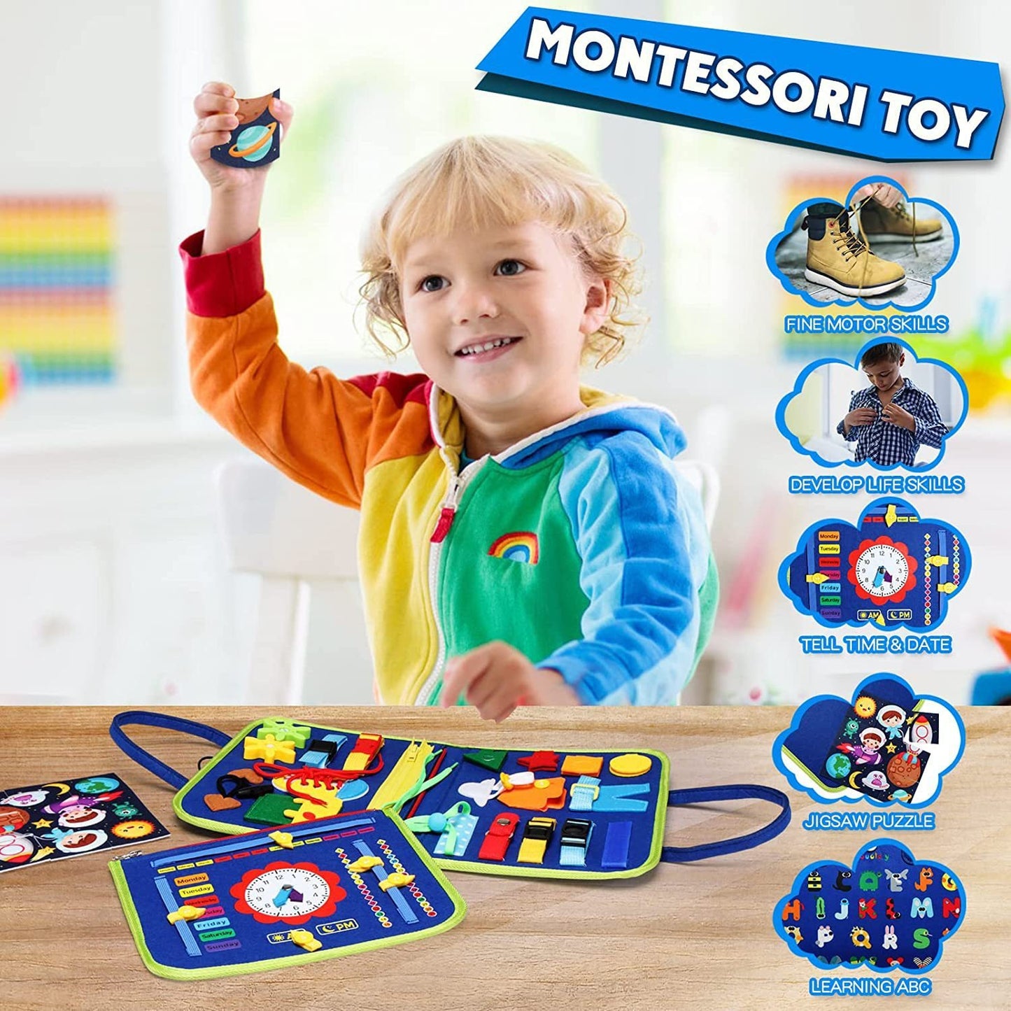 LittleLogic – Montessori Busy Play Board
