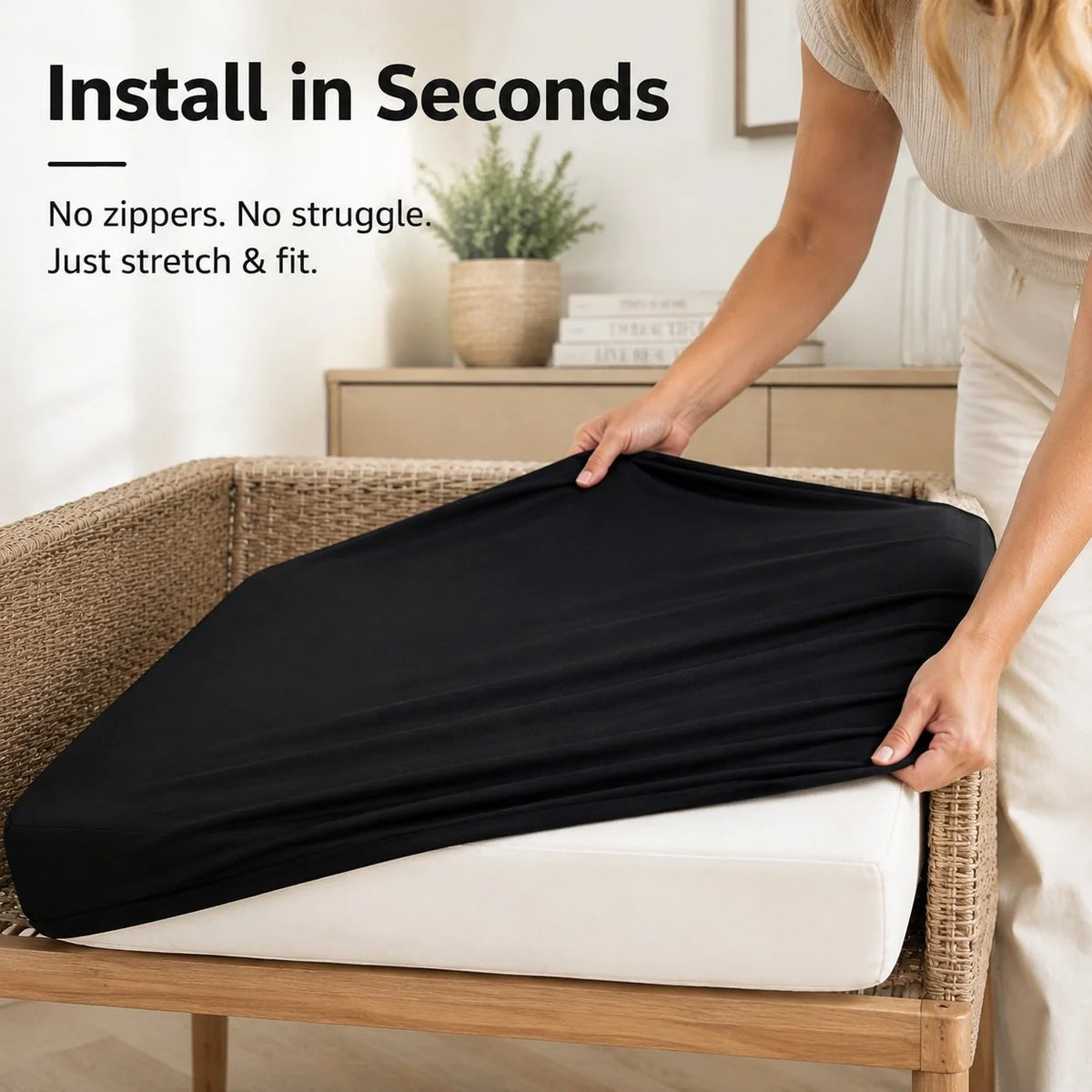 CushionLuxe – Stretch Sofa & Outdoor Cushion Covers