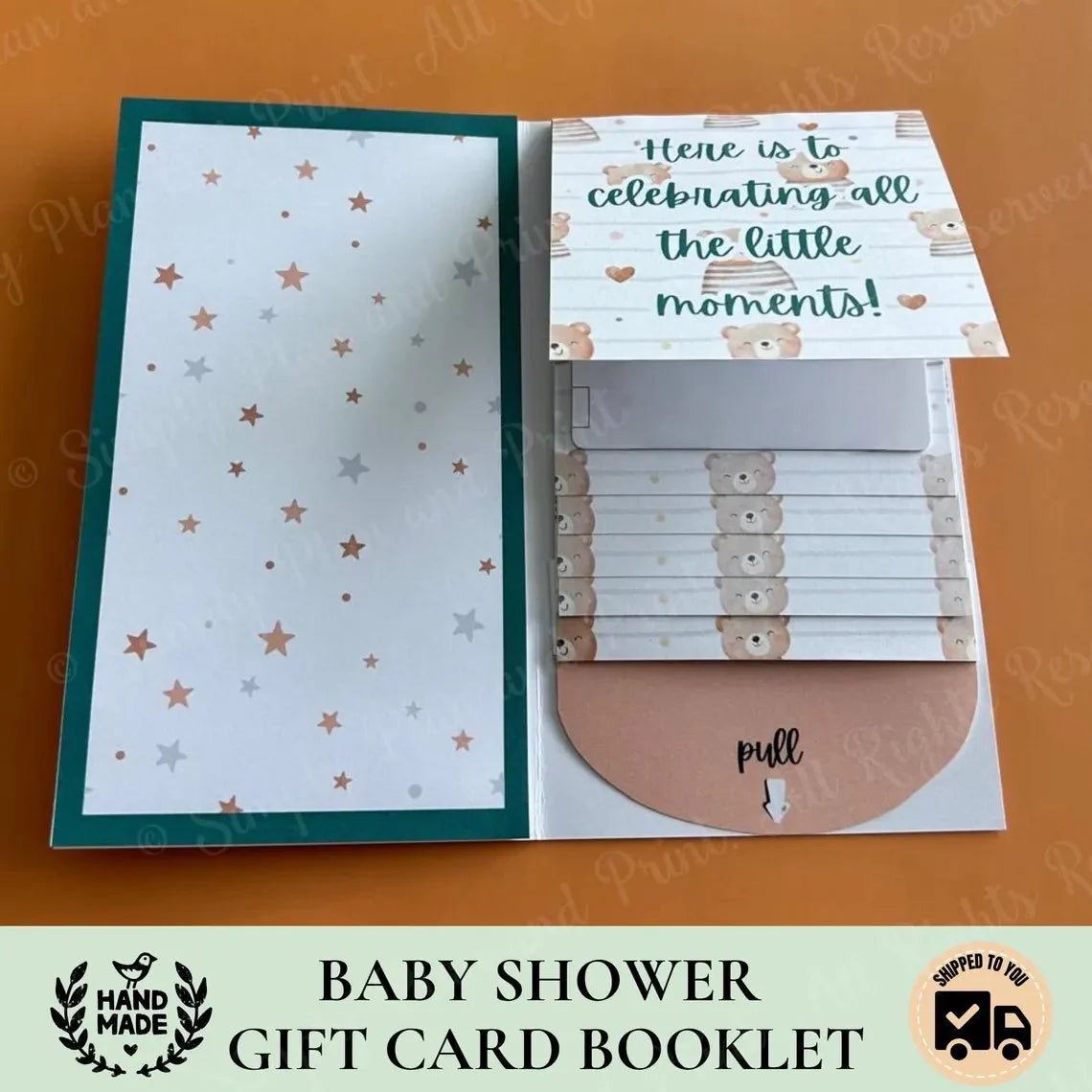 MerryMuse – Handmade Christmas Gift Card Holder Booklet