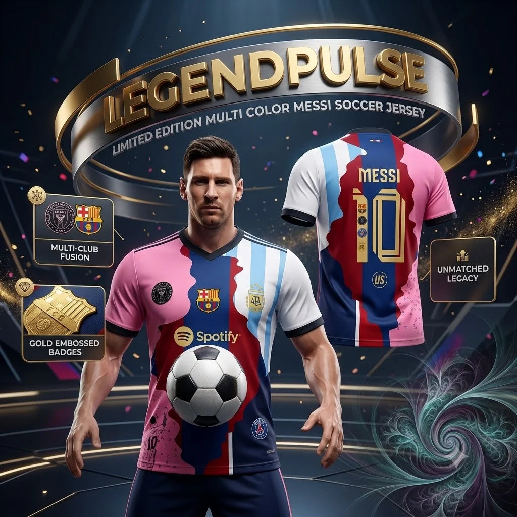 LegendPulse – Limited Edition Multi Color Messi Soccer Jersey