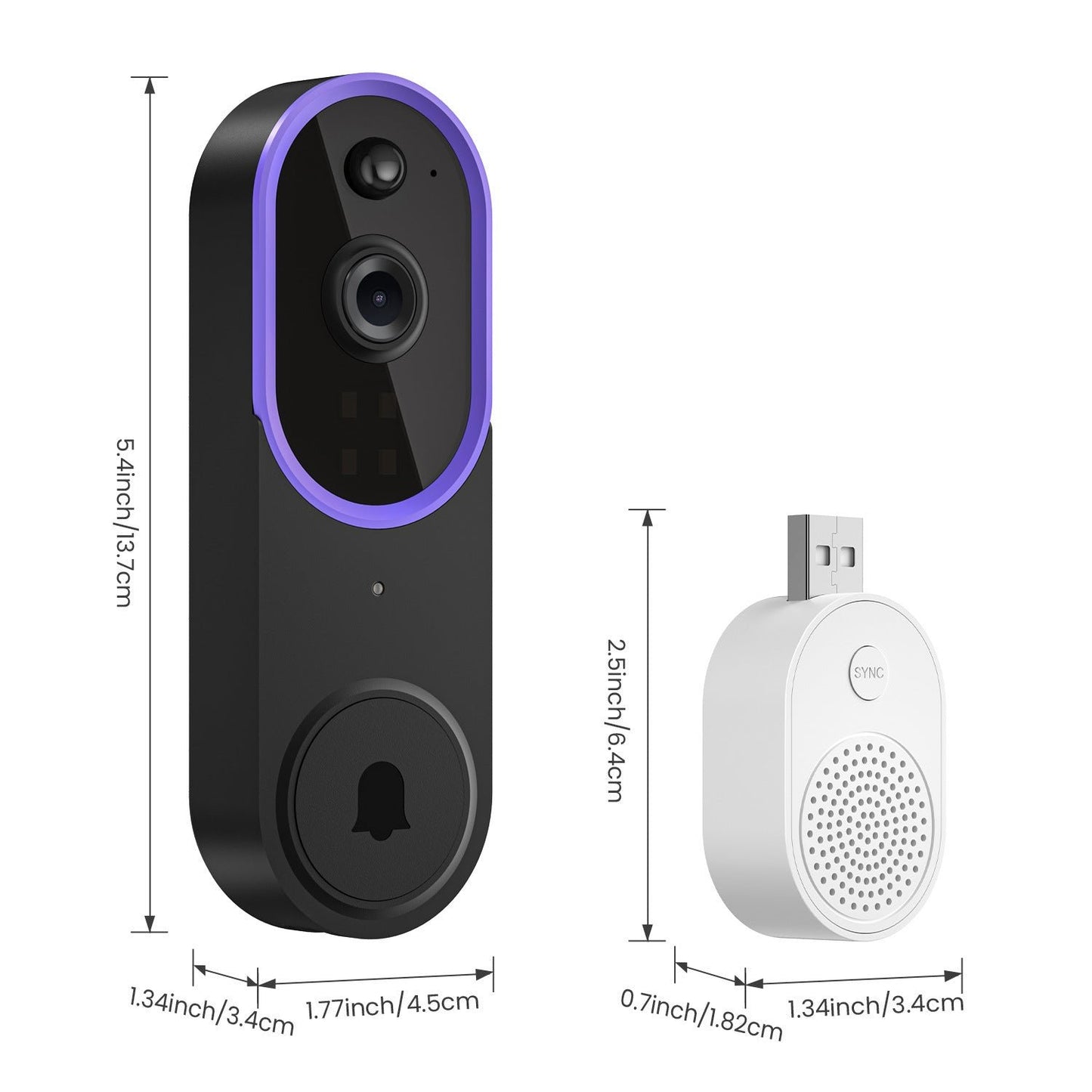 Wireless Smart Doorbell Camera