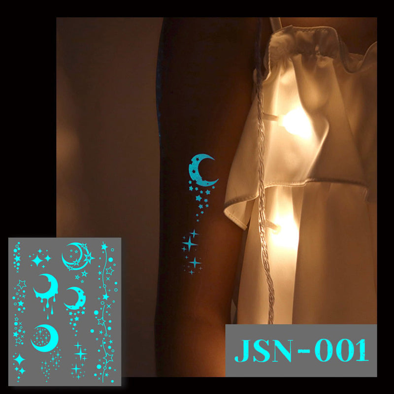 NeonFlutter – Luminous Butterfly Temporary Tattoo Stickers