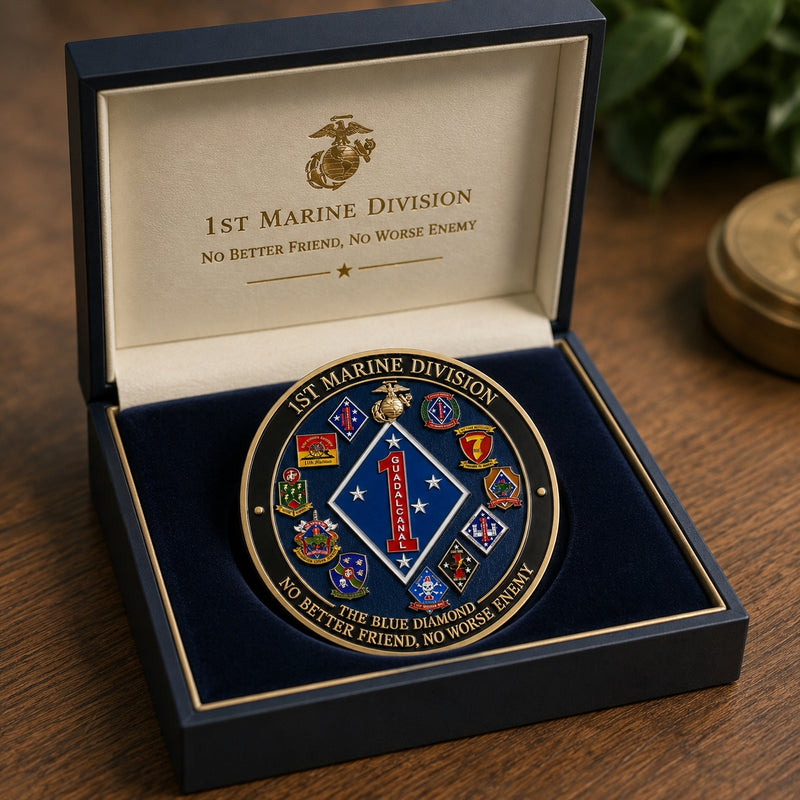 MarineHonor – Blue Diamond Commemorative Keepsake Coin