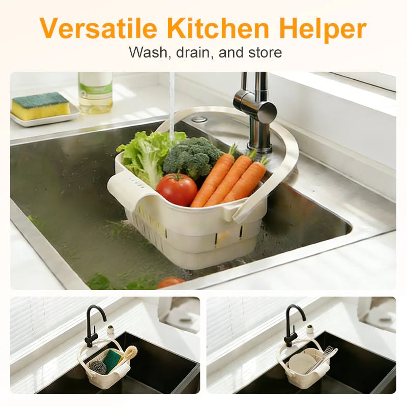 SinkMaster – Hangable Kitchen Sink Strainer & Storage Basket