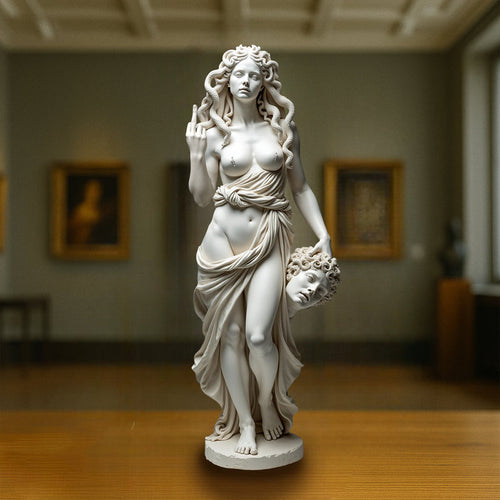 DivineGaze – Bold Medusa Art Décor Figure