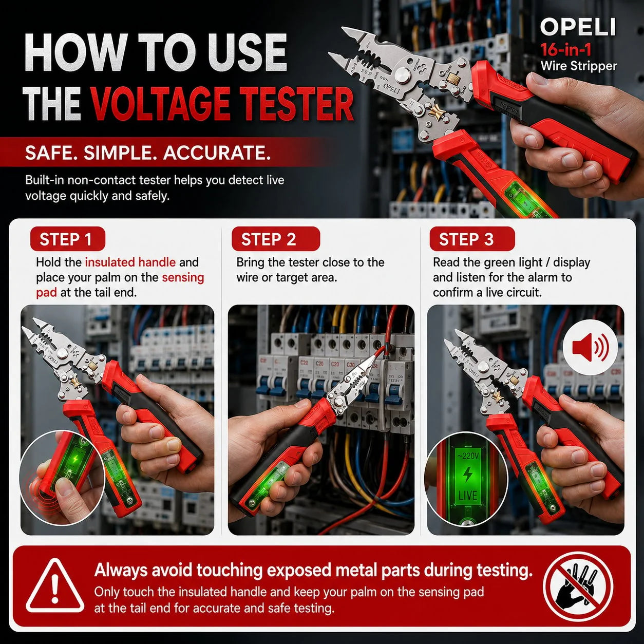 VoltPro | 16-in-1 Electrical Pliers Tool
