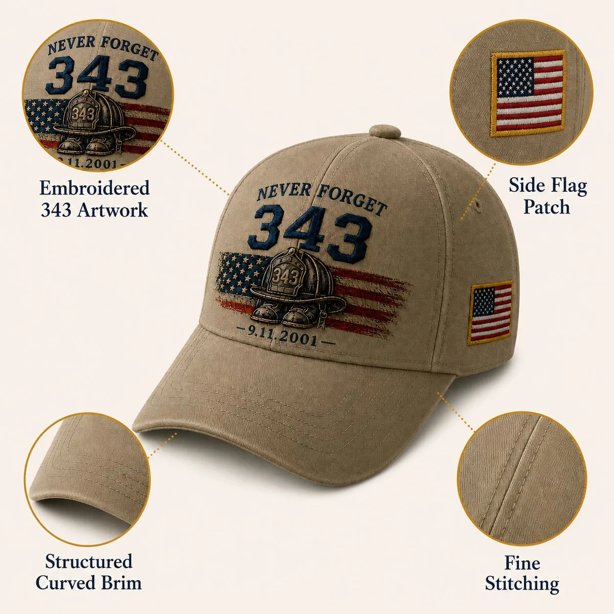 ValorMark – Premium 343 Memorial Legacy Cap
