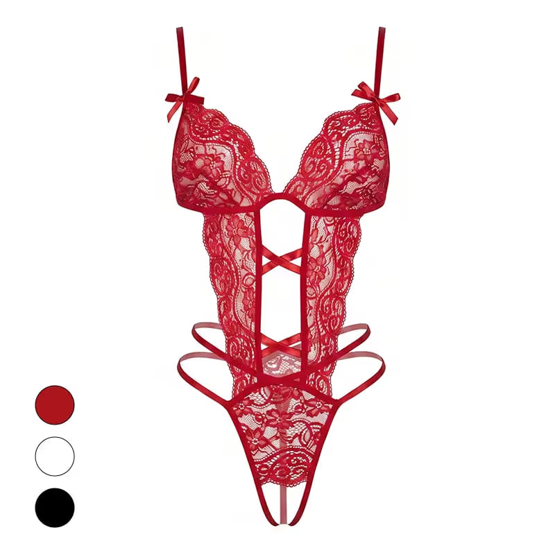 LaceVienne – Wireless Hollow-Lace Lingerie