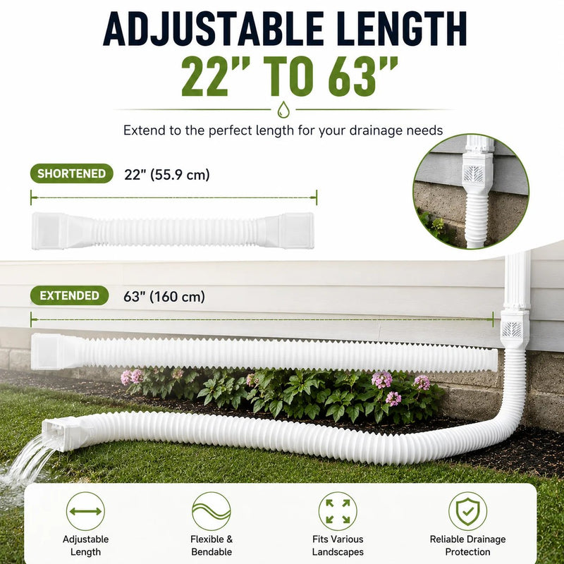 RainGuard – Flexible Downspout Extension Kit