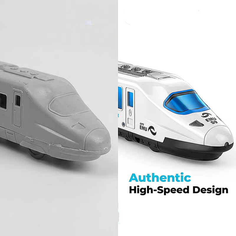 TurboTrack – Interactive Electric Bullet Train Adventure Toy