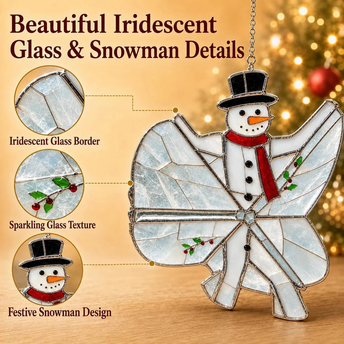 TwinkleCraft – Christmas Iridescent Suncatcher Kit
