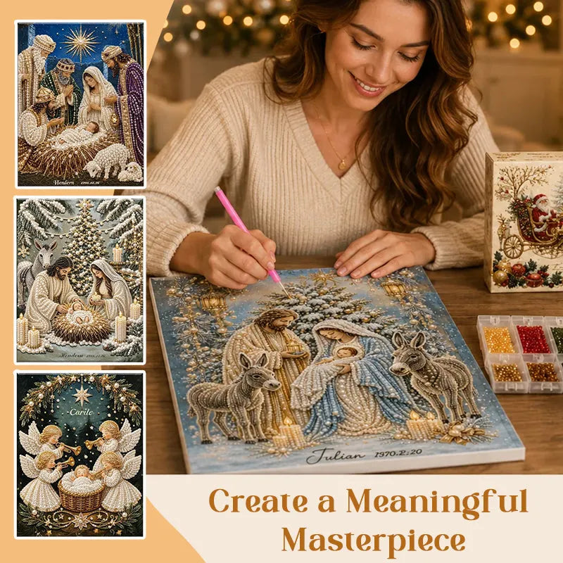 FaithGlow – 3D Nativity Diamond Painting Art Kit