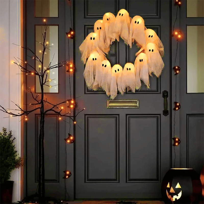 BooLume – Eerie Illuminated Halloween Wreath
