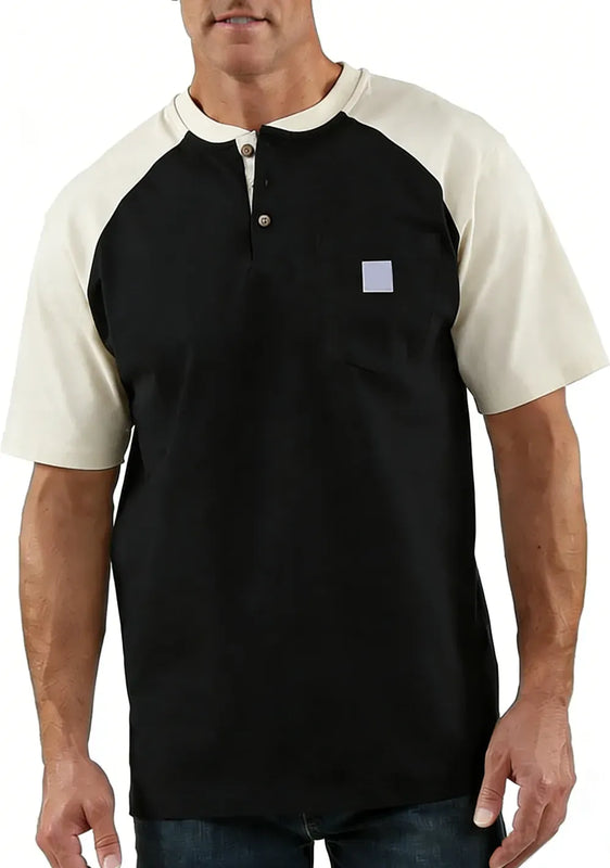 StyleFusion – Premium Color Block Casual Shirt