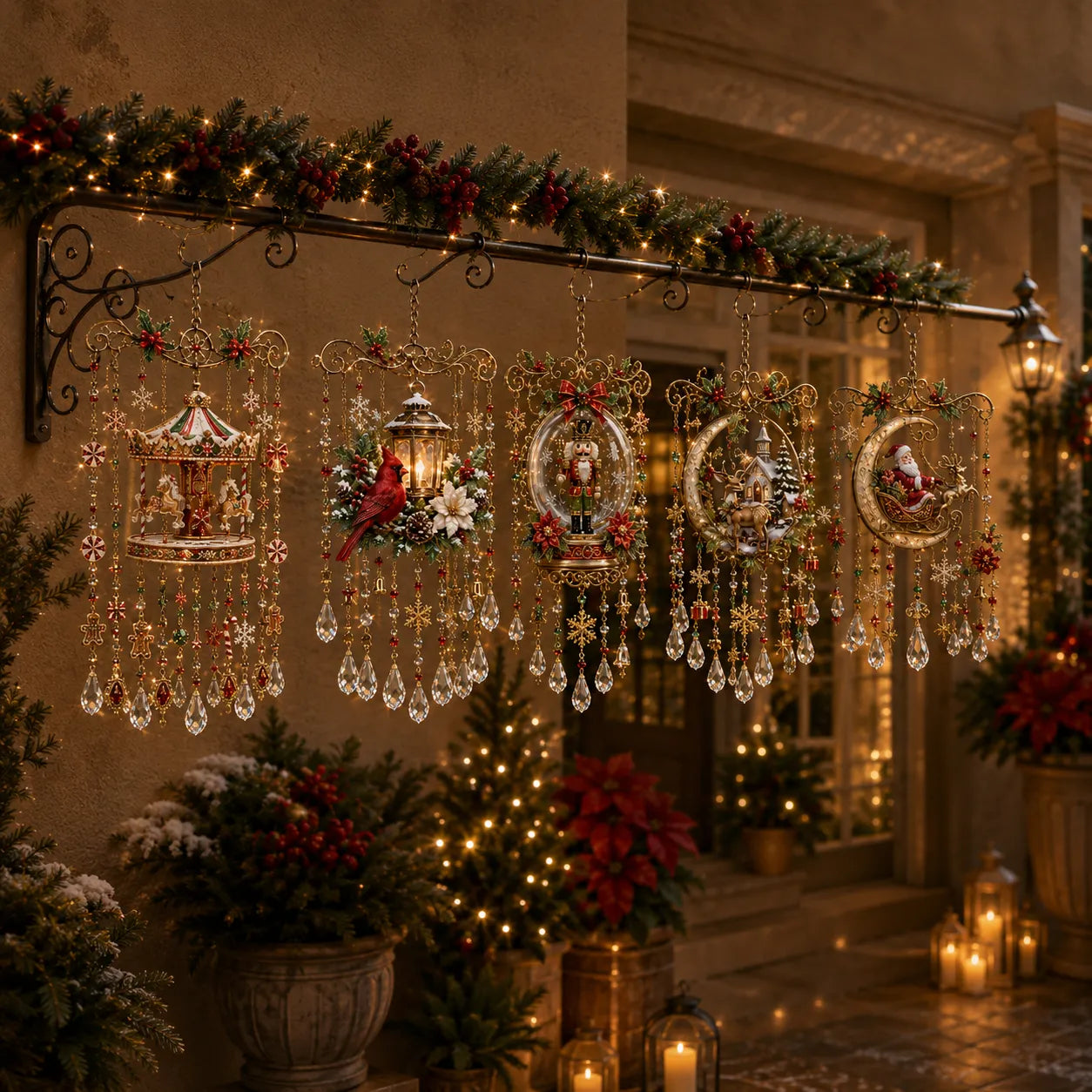 FestivaGlow – Christmas Crystal Wind Chime