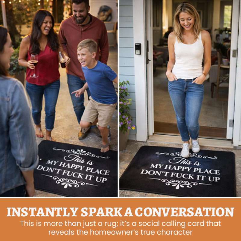 WelcomeWarn – Bold Funny Front Door Doormat