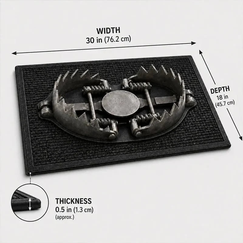 TrapGuard – 3D Bear Trap Illusion Doormat